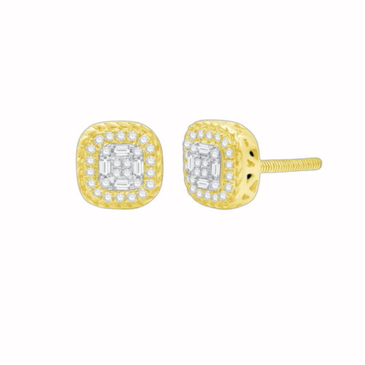 14K Yellow Gold 0.25ctw Diamond Stud Earrings