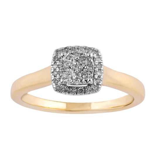 14K Solid Gold 0.24ctw Diamond Women's Rings