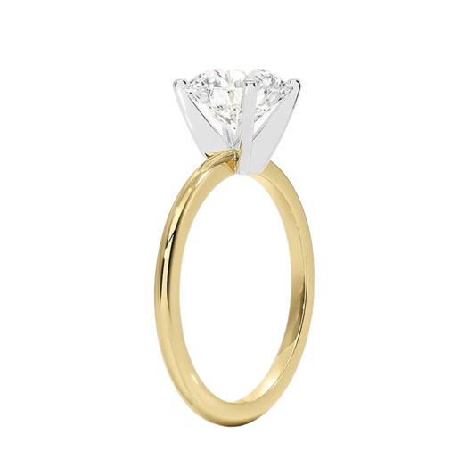 14K Yellow Gold, Solitaire Diamond Ring (0.25ct)