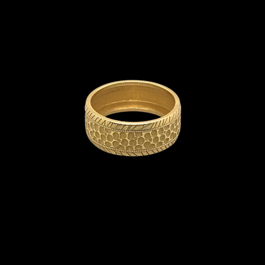 18KT Gold, Design Unisex Band Ring