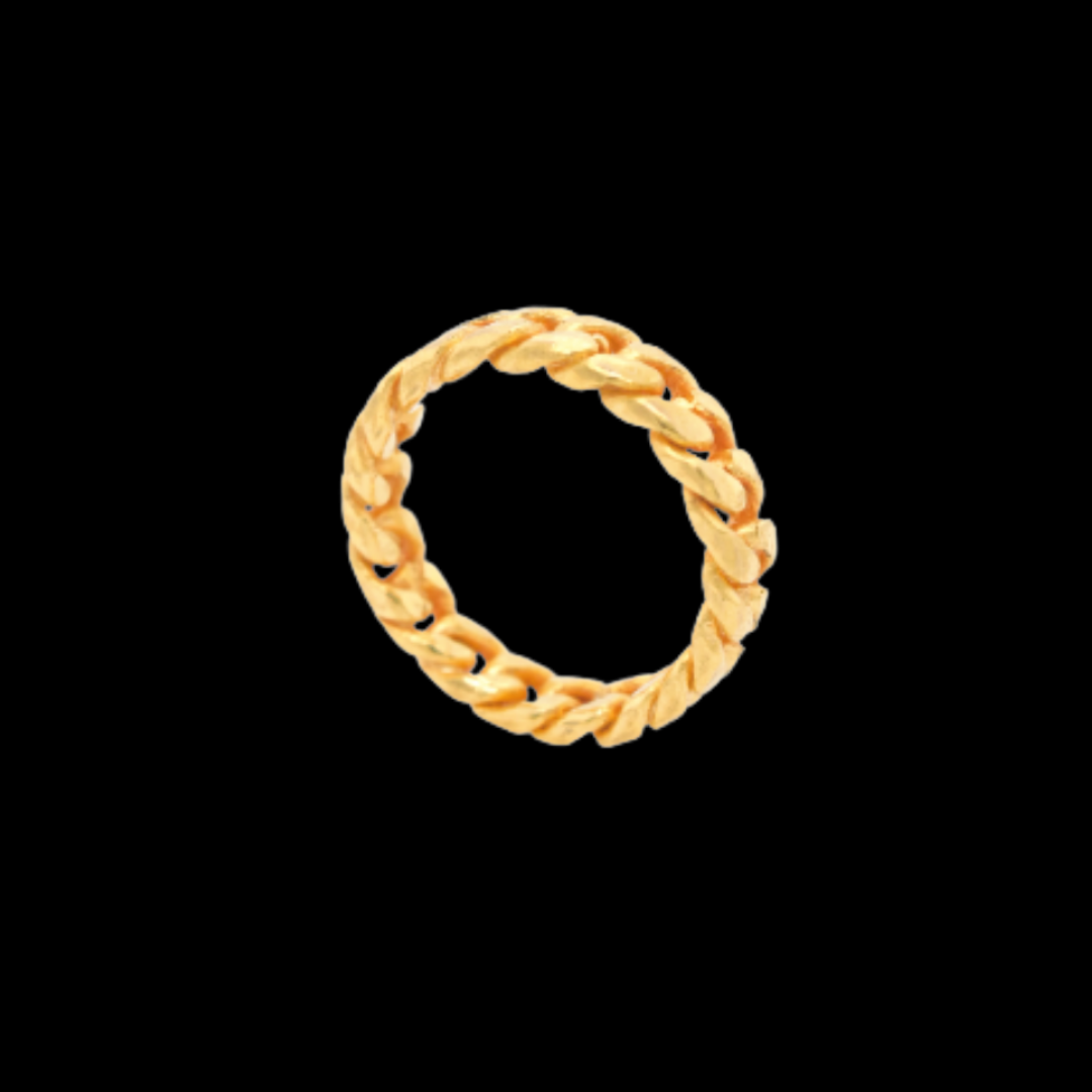 24KT Handmade Chain Ring