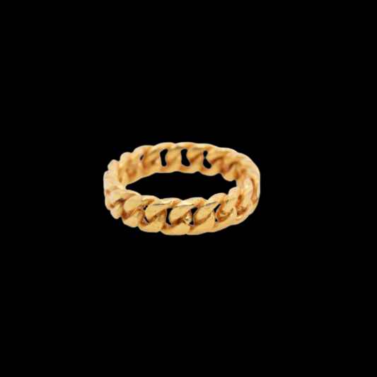 24KT Handmade Chain Ring