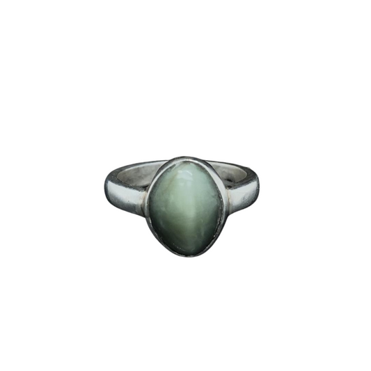 Cats eye Stone, Silver Ring