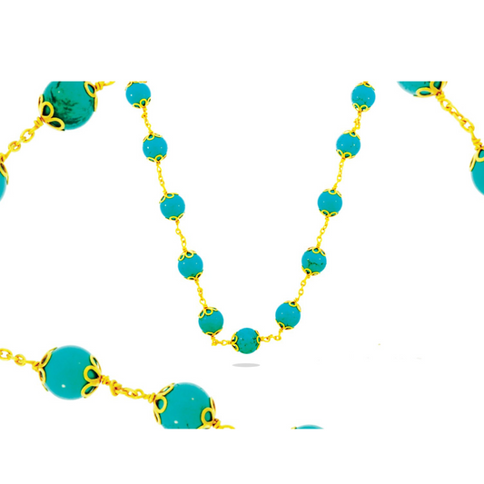 24KT Handmade Turquoise Necklace