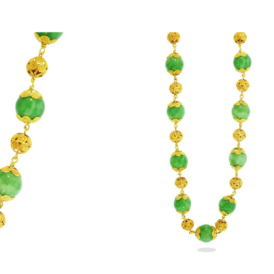 24KT Handmade Jade Necklace