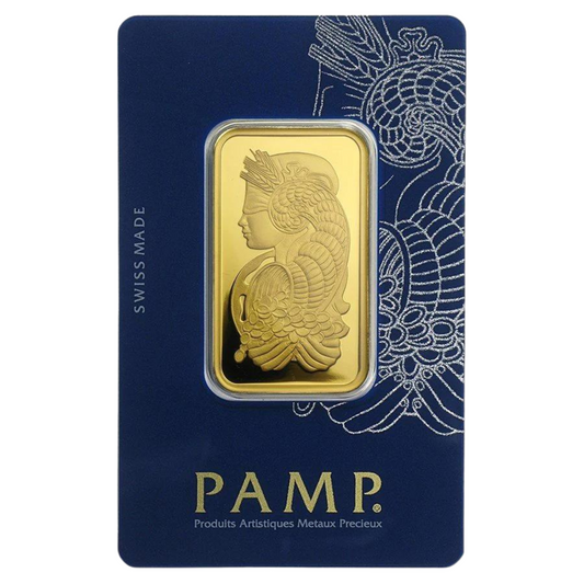 1 Oz Gold Bar – PAMP Suisse Lady Fortuna (In Assay)