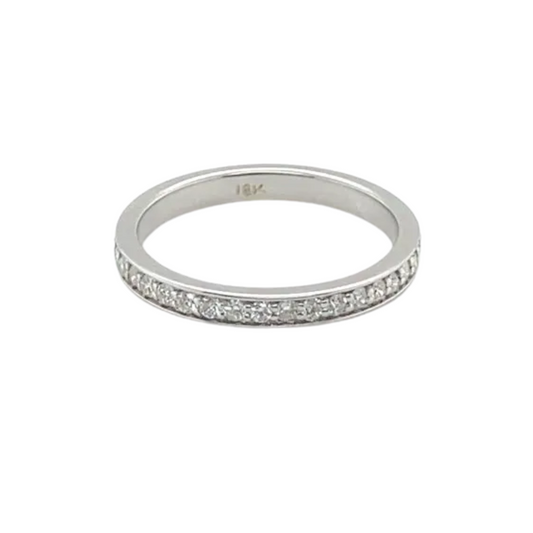 18K White Gold, Diamond Band Ring