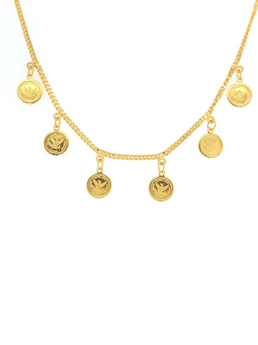 22KT Gold, Coin Necklace