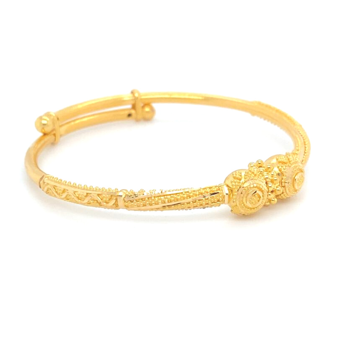 22KT Gold Adjustable Bracelet for baby