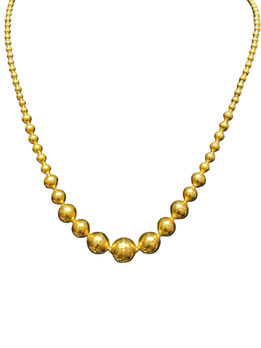 22KT Gold, Beads Necklace