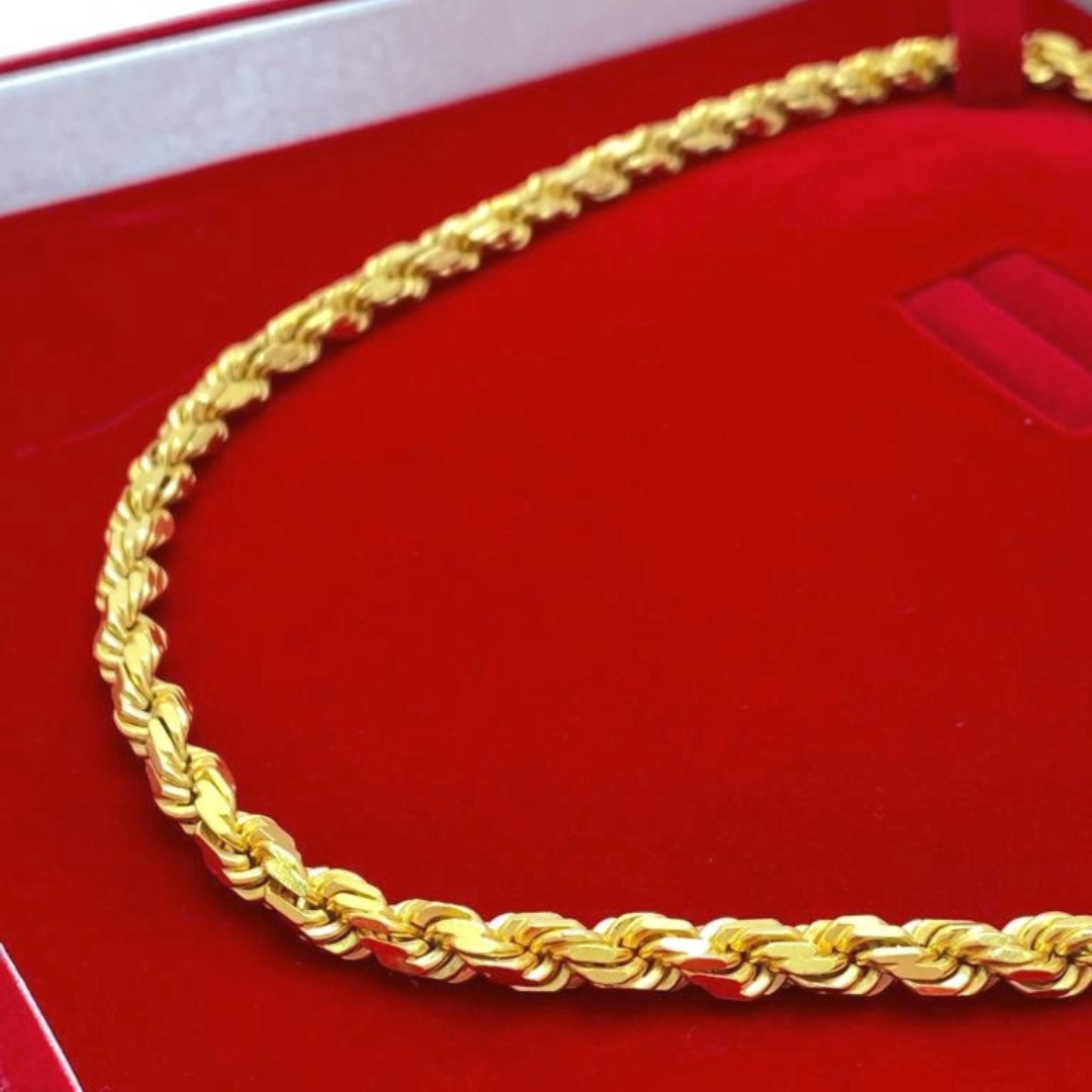 22KT Gold Rope Chain