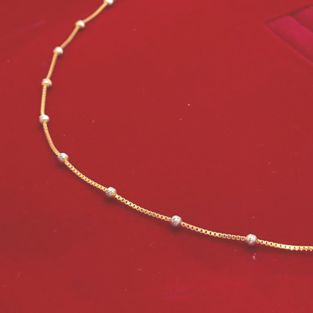 22KT Gold Rhodium Chains
