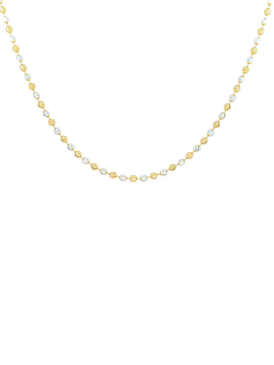 22KT Gold, Two Tone Necklace