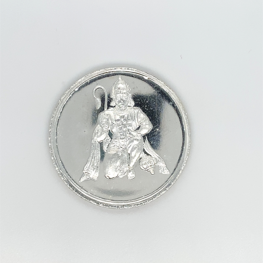 10 Grams Hanuman Silver Coin